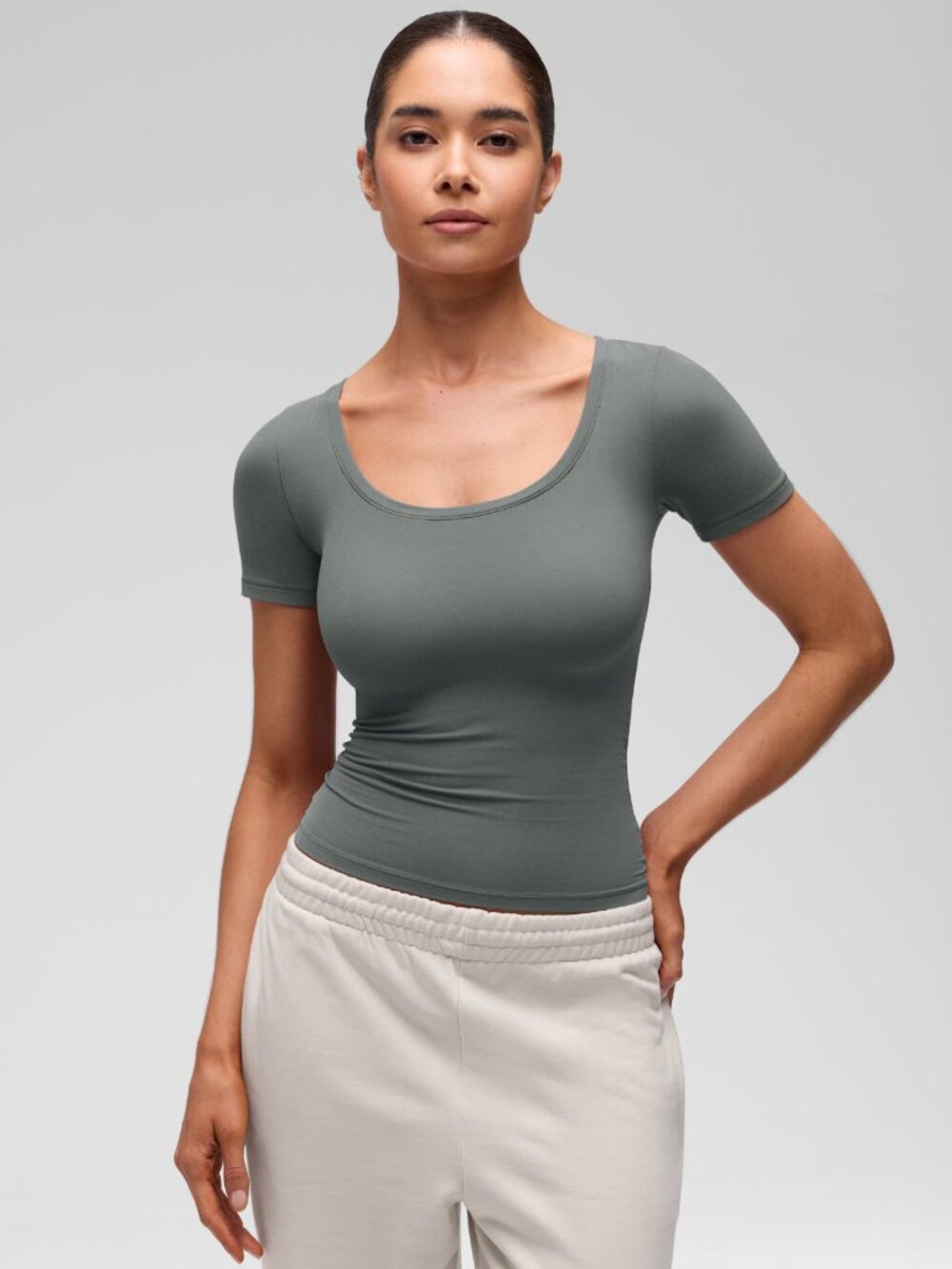 Softembrace U Neck Tight Fit Short Sleeve